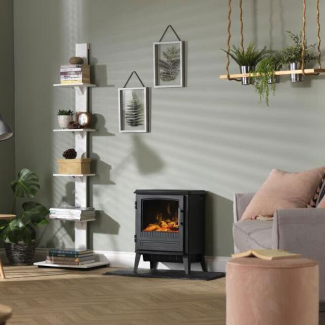 Dimplex BAR20 Bari Optiflame Stove In Black