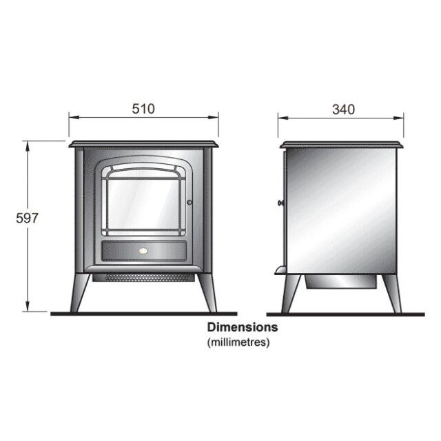Dimplex CLV20E Dimplex Courchevel Electric Stove