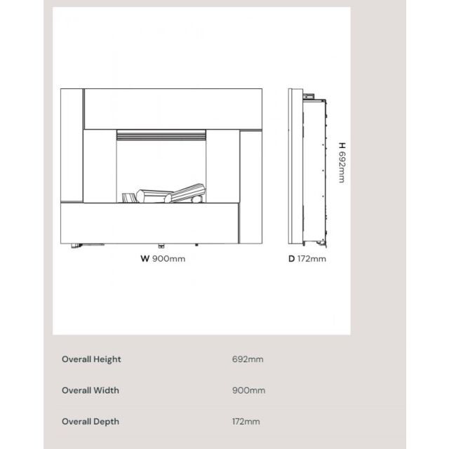 Dimplex RTOPW20E Dimplex Optimyst Wall Mounted Electric