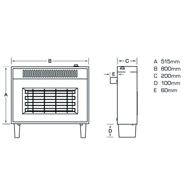 Flavel Misermatic Natural Gas Electric Top Control Mahogany