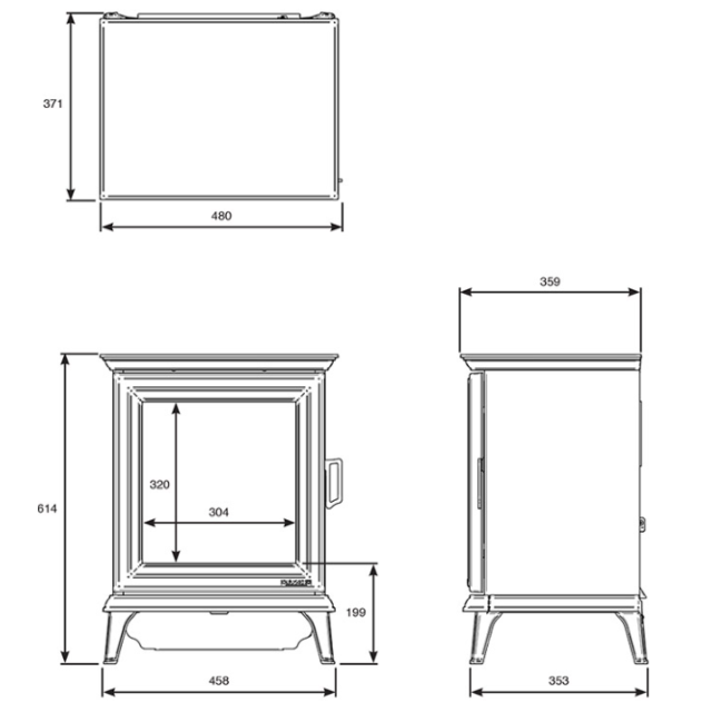 Gazco 605-832 Sheraton 5 Electric Stove