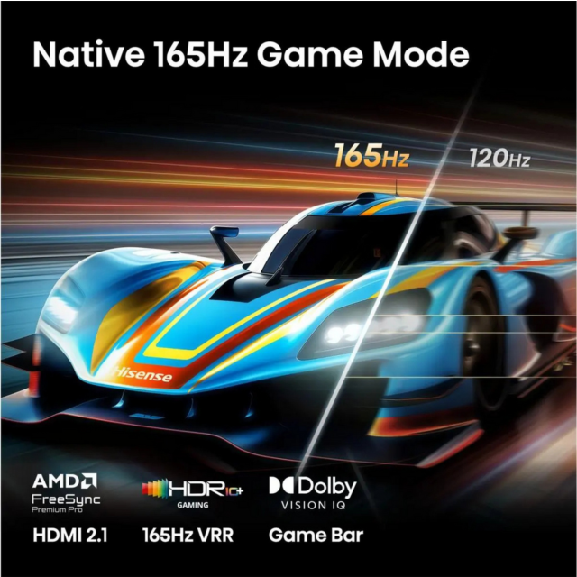 Hisense 100U7STUK PRO 100inch MiniLED 4K 165Hz TV