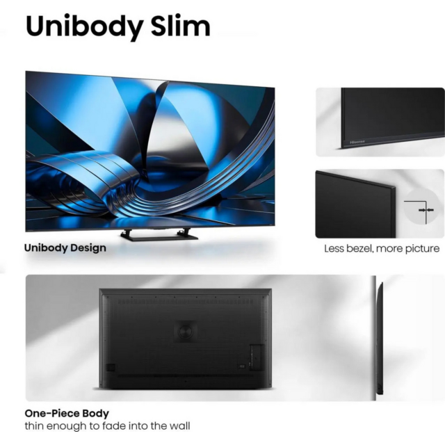 Hisense 100U7STUK 100inch MiniLED 4K 144Hz Smart TV