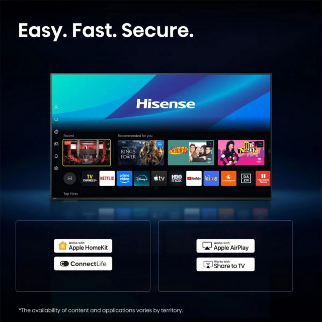 Hisense 32A5STUK 32inch Full HD Hi-QLED Smart TV Black