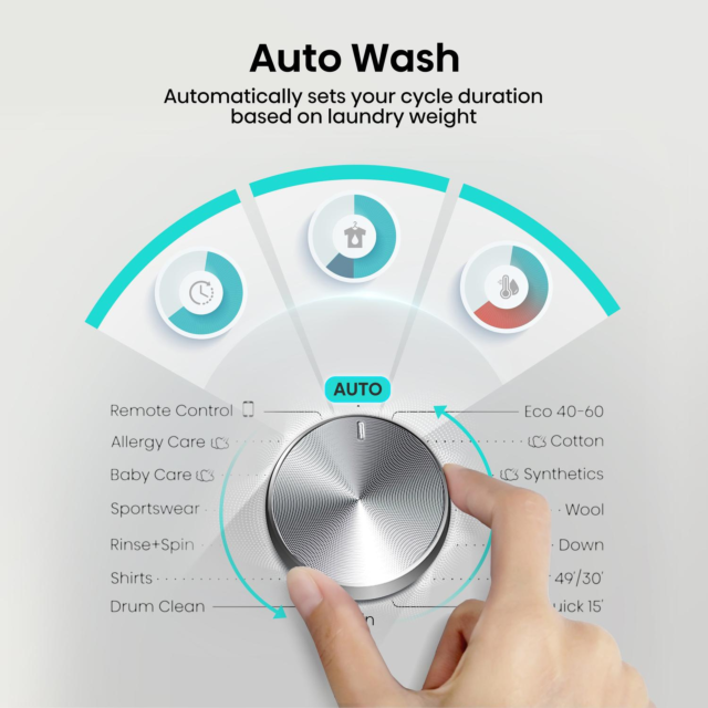 Hisense WF3S1043BW3 10.5kg 1400 Spin Washing Machine
