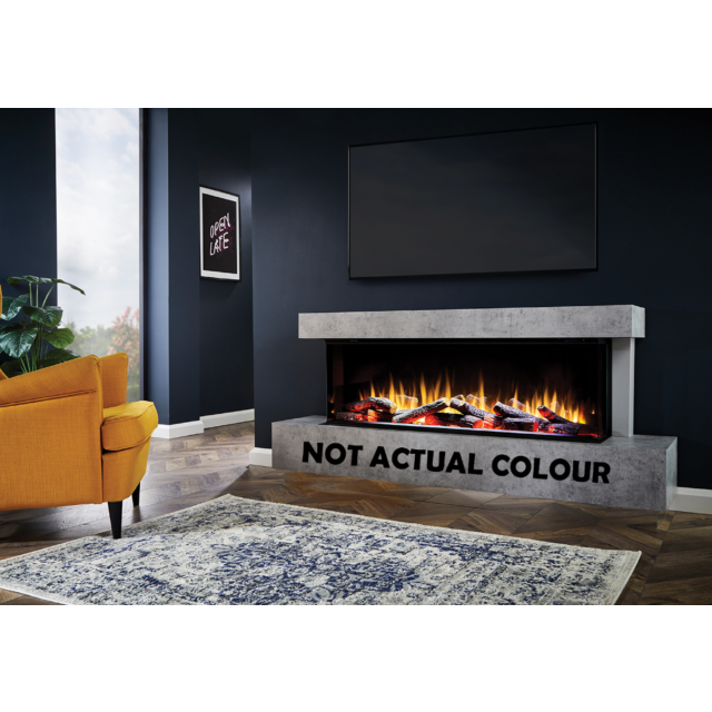 Katell CEN611 Cento Deep (Floor standing) 1500mm (59inch) Salina Grey c/w Grey sides (Smart App)