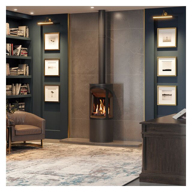  Liv 3 Conventional Flue Natural Gas Stove In Black
