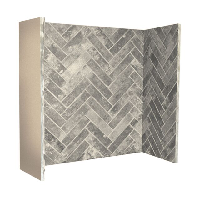 Penman Collection 0250200 Grey Herringbone Ceramic Brick 