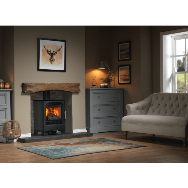 Purevision 8815 Black 5kW Countryman Free-Standing