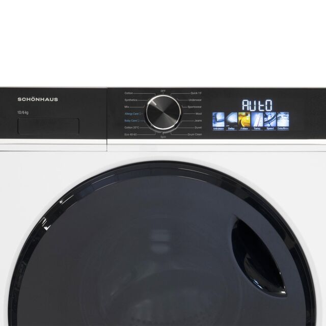 Schonhaus WDSF0110614AW 10kg/6kg 1400 Spin Washer Dryer
