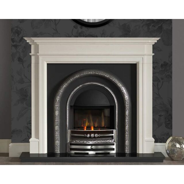 The Bartello 54 Inch Agean Limestone Mantel