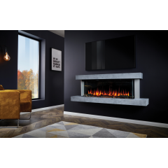 Katell CEN703 Cento Slimline (Wall Mounted) 1600mm (63") Concrete c/w Grey sides (Smart App)