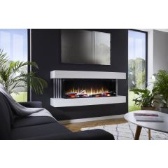 Katell VTO134F Visto Deep (Wall Mounted) 1700mm (67”) Smooth White c/w Silver